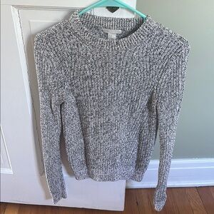 H&M Gray Crew Neck Sweater Cozy Knit